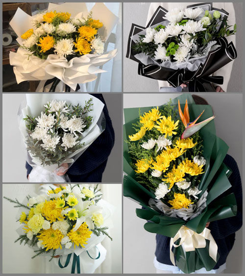 河北邯郸大名县西付集乡白事花束代送